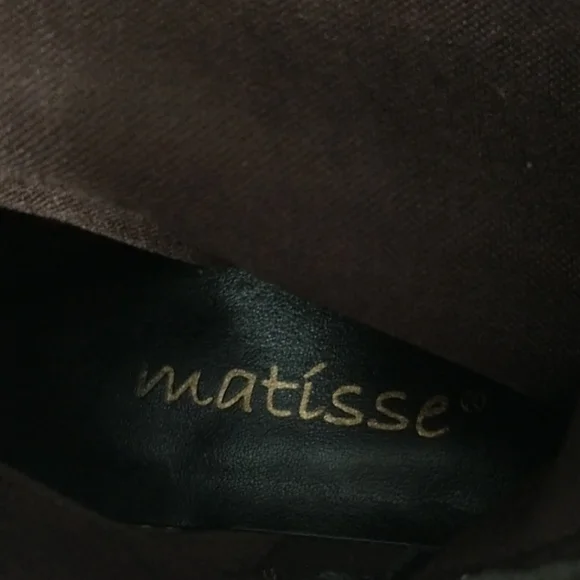 Matisse Brown Leather Round-Toe, Side Zipper Closure Women's Boots. Size-8.5 - Picture 16 of 16